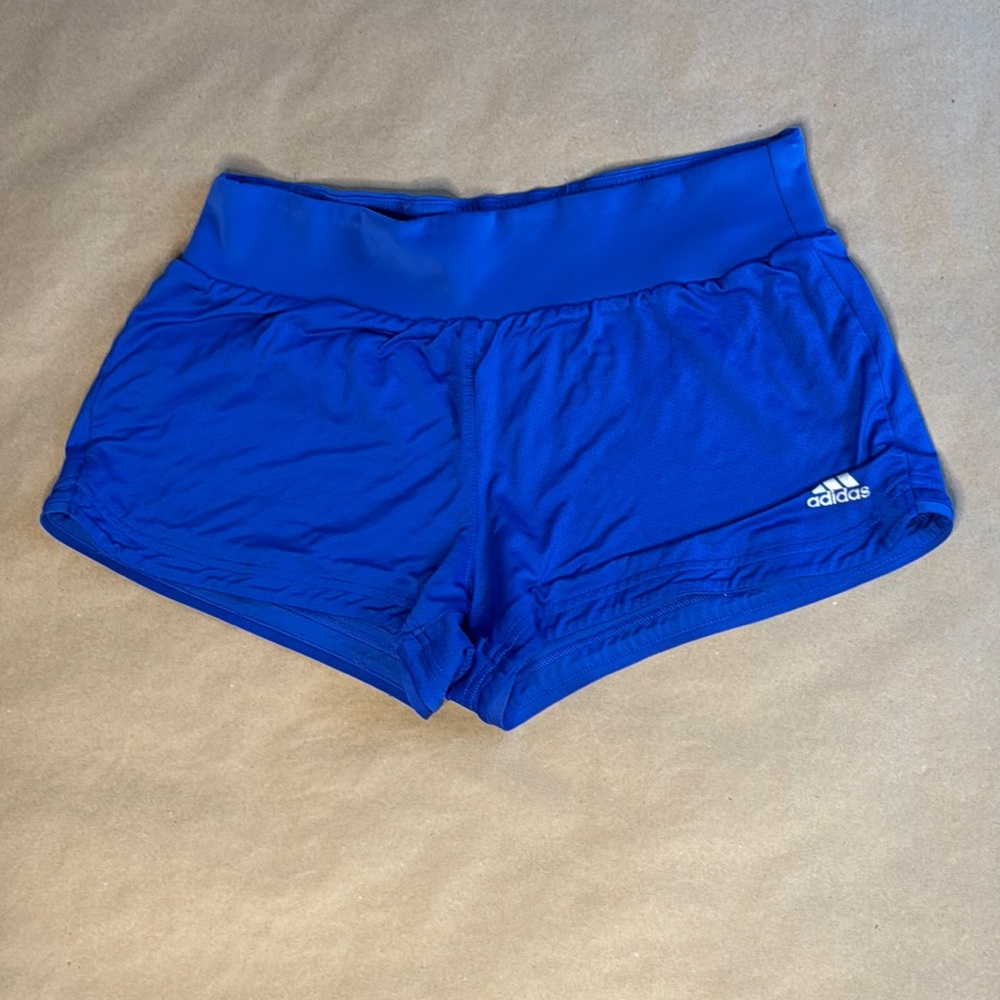 Loved Adidas Blue Athletic Shorts with Elastic Waistband